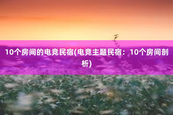 10个房间的电竞民宿(电竞主题民宿：10个房间剖析)