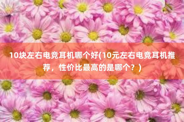 10块左右电竞耳机哪个好(10元左右电竞耳机推荐，性价比最高的是哪个？)