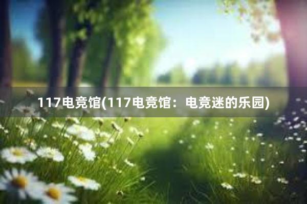 117电竞馆(117电竞馆：电竞迷的乐园)