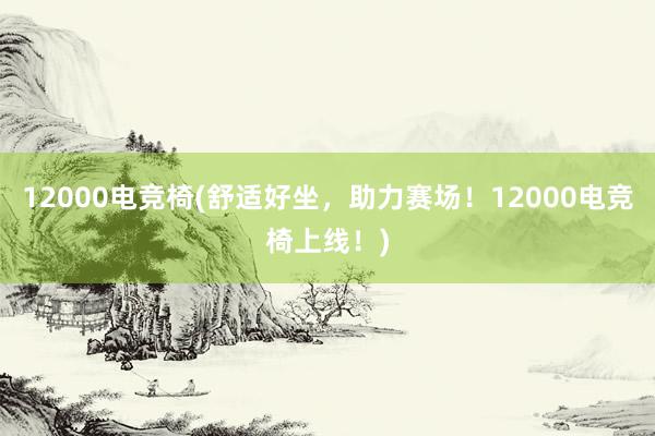 12000电竞椅(舒适好坐，助力赛场！12000电竞椅上线！)