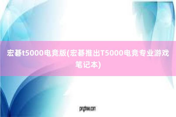 宏碁t5000电竞版(宏碁推出T5000电竞专业游戏笔记本)