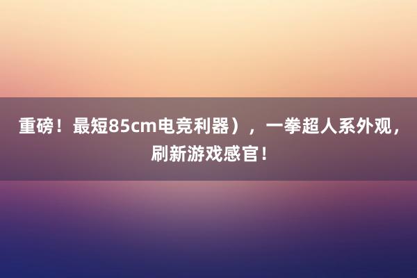 重磅！最短85cm电竞利器），一拳超人系外观，刷新游戏感官！