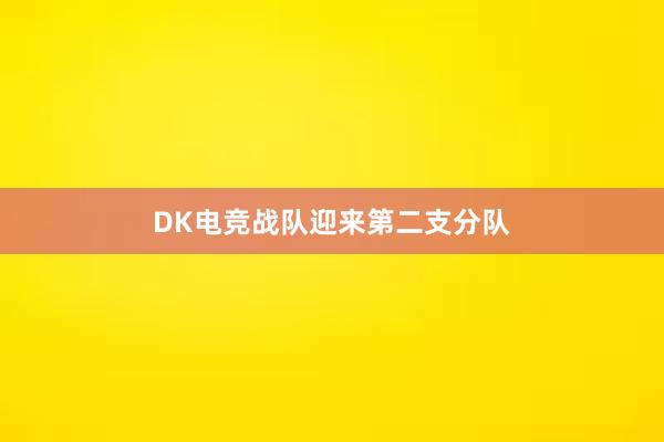 DK电竞战队迎来第二支分队