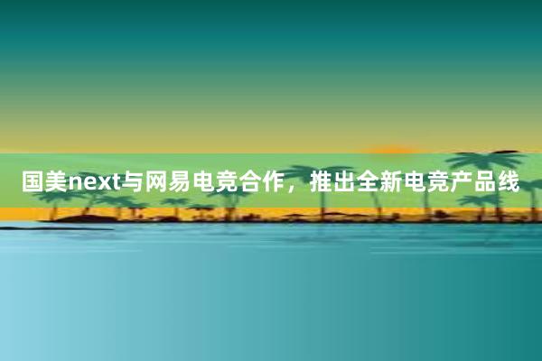 国美next与网易电竞合作，推出全新电竞产品线