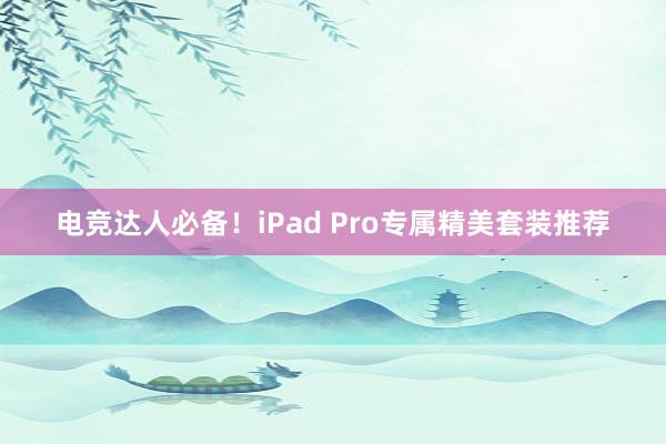 电竞达人必备！iPad Pro专属精美套装推荐