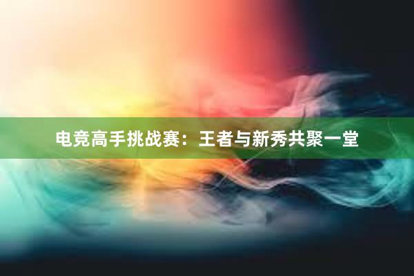 电竞高手挑战赛：王者与新秀共聚一堂